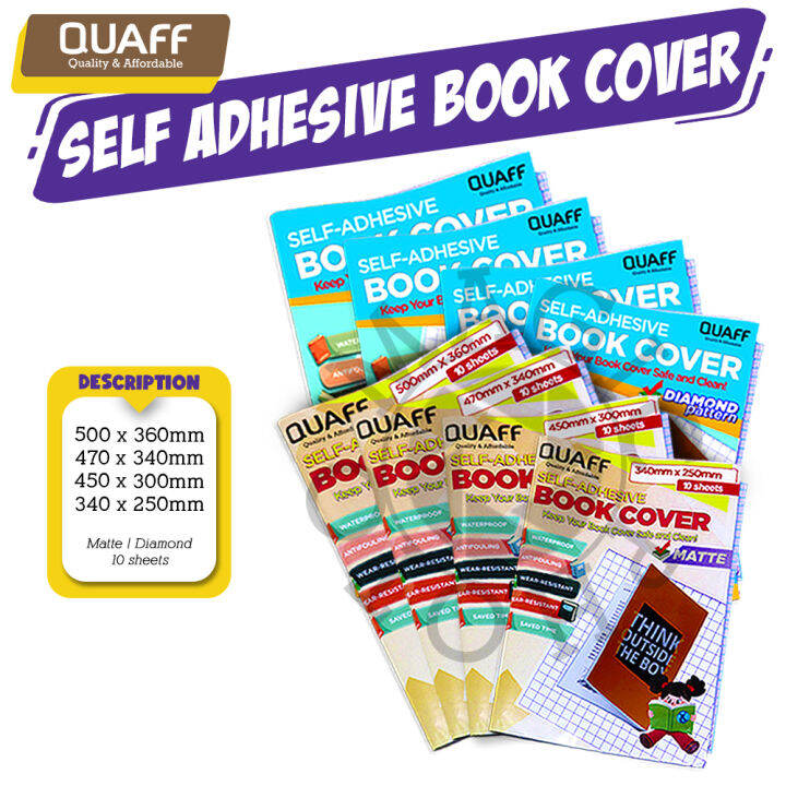 Magic photo Self Adhesive Book Cover Matte / Diamond Pattern 4sizes