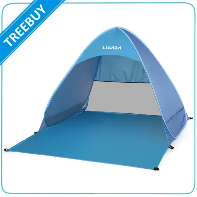Lixada Automatic Instant Pop Up Beach Tent เต้นท์แคมปิ้ง เต้นท์แคม เต็นท์ Lightweight Outdoor UV Protection Camping Fishing Tent เต้นท์แคมปิ้ง เต้นท์แคม เต็นท์ Cabana Sun Shelter