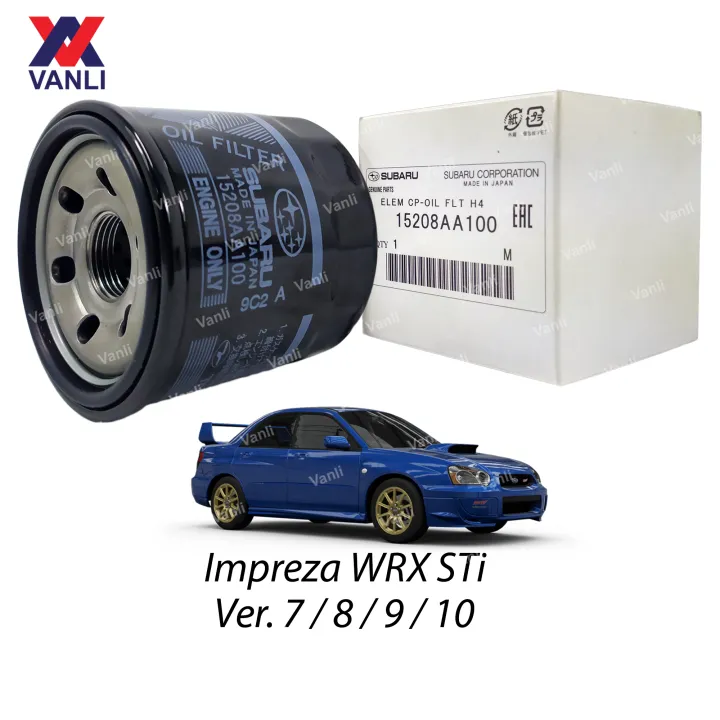 Subaru Genuine Oil Filter for Subaru Impreza WRX STi 15208AA100 Lazada