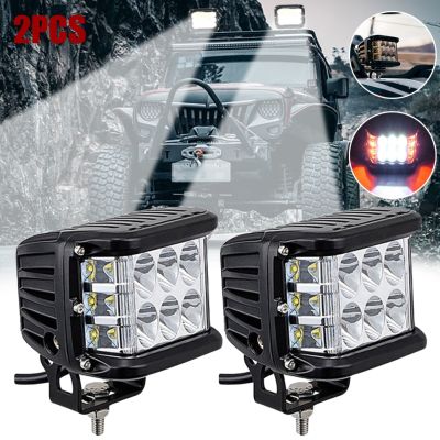 【CW】 4 quot;Inch 12V W Side Shooter Pods Strobe Lamp Fog SUV Trucks lamps