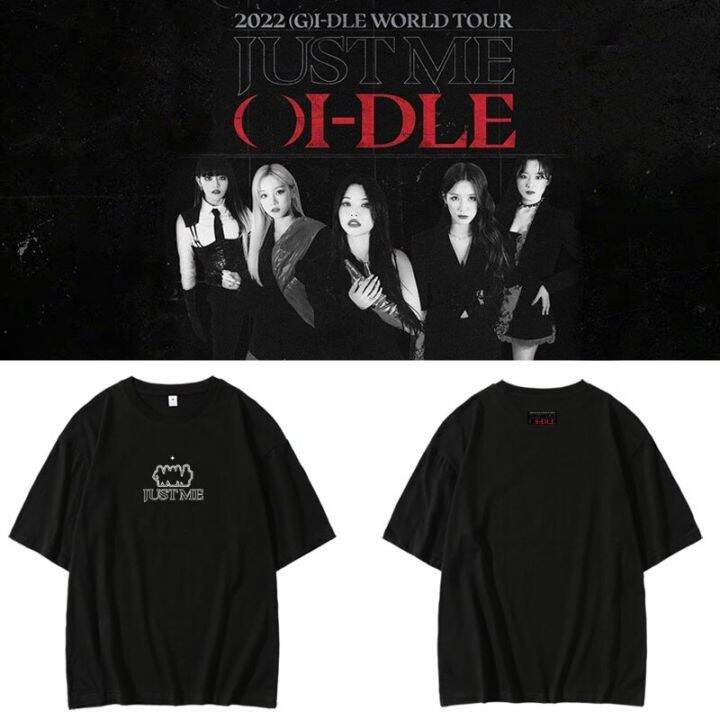 2022-new-korean-style-k-pop-kpop-gidle-just-me-t-shirt-harajuku-streetwear-t-shirtmen-women-short-sleeve-tee-shirts-summer-tops