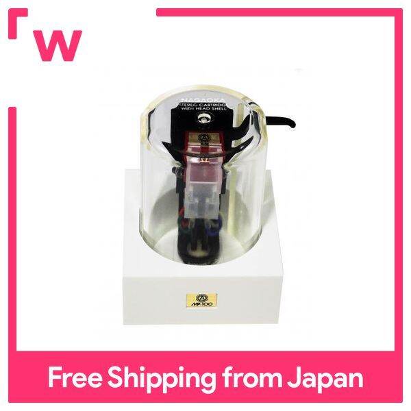 NAGAOKA Cartridge MP100H Conical tip with head shell, bonded diamond