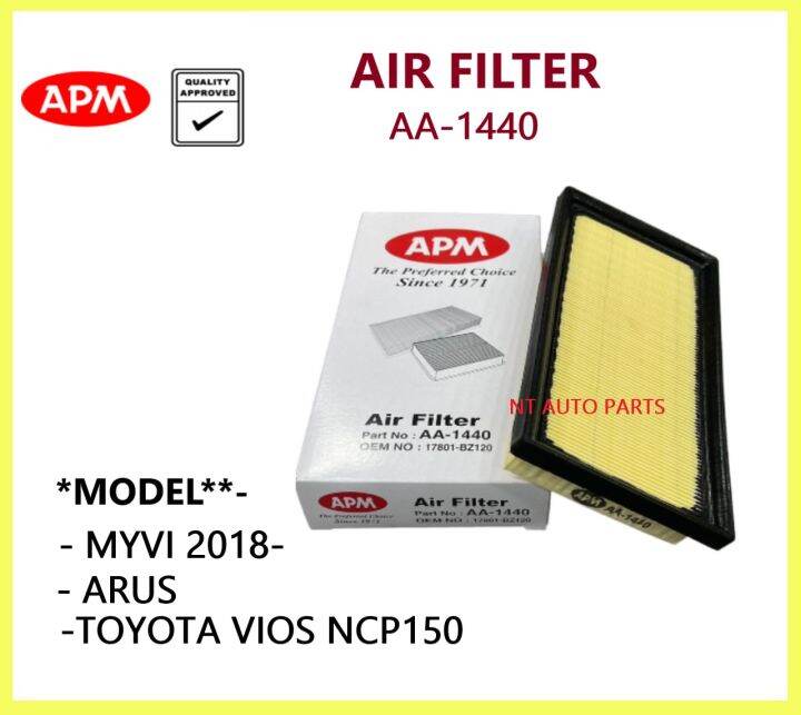 Original Apm Air Filter Aa Perodua Myvi New D N Aruz