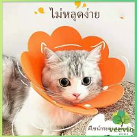 Veevio คอลล่าแมว ปลอกคอดอกไม้ ปลอกคอกันเลีย คอลล่าสุนัข  Cat coll