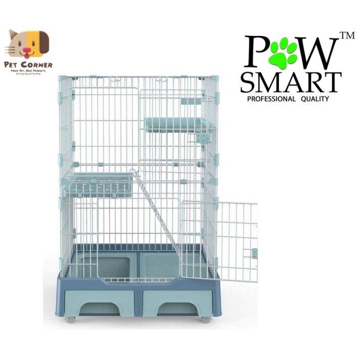 Cat Cage with Cat Litter Box all in one LOW 3 LAYERS for cats Lazada PH