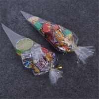 ‘；【。 25/50/100Pcs Christmas Gift Flowers Wedding Party Popcorn Halloween Candy Transparent Cellophane Packaging Bag