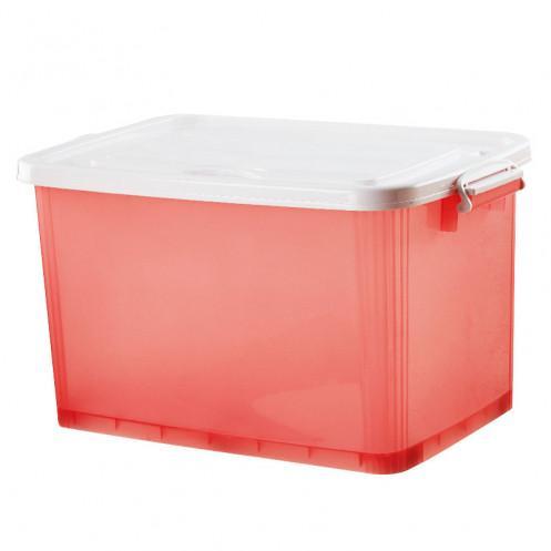 BARI เบสิโค กล่องพลาสติกอเนกประสงค์ ขนาด 100 ลิตร สีชมพู