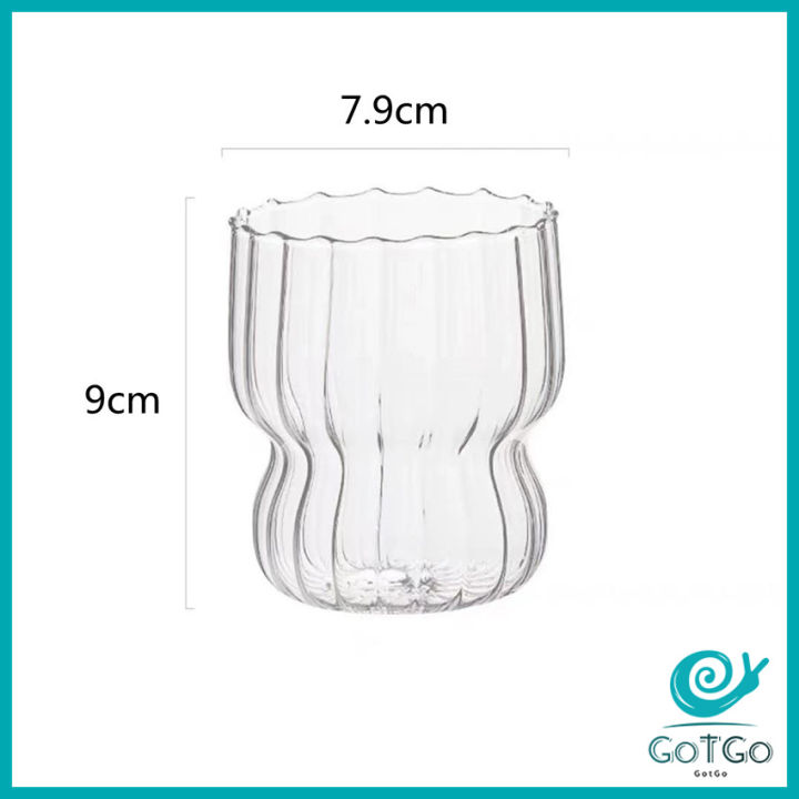 gotgo-ถ้วยแก้วไอศครีม-ถ้วยโยโยเกิร์ต-ดีไซน์เก๋-glass-cup