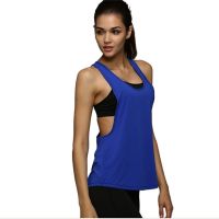 Summer Sexy Fitness Clothes Women Tank Tops Loose Workout Sleeveless Quick Dry Vest Singlet For Women T-shirt S-XXL