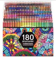 หลายสี180สีมืออาชีพดินสอสีน้ำชุดศิลปินจิตรกรรมร่างดินสอสีไม้โรงเรียนอุปกรณ์ศิลปะ05866