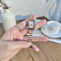 【December】 Ms han edition contracted ins the wind light watch niche luxury senior quartz watches are contracted square watch women wholesale