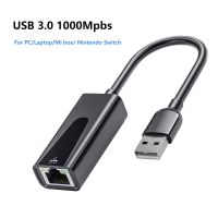 Usb Rj45 Ethernet Adapter USB3.0 1000Mbps To RJ45 Network Card for Computer Laptop PC Nintendo Switch Mi Box S/3 Internet Lan