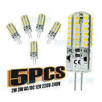 หลอดไฟฮาโลเจน G4 Led ขนาดเล็ก5ชิ้นหลอดไฟคริสตัลไฟ AC/DC 12V 220V-240V 2W 3W 3014 SMD หลอดไฟ Chandelier ไฟฮาโลเจน20W 30W