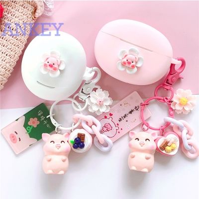Suitable for for Oppo Enco Air3 Pro Case Protective Cute Air3 Air3Pro Cartoon Cover Bluetooth Earphone Shell Accessories TWS Headphone Portable