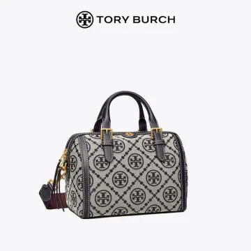 T Monogram Jacquard Barrel Petite Bag