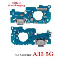 สำหรับ Samsung A02 A02S A03คอร์ A12 A13 Nacho A22 A32 A33 A53 4G 5G เครื่องชาร์จ USB ช่องเสียบแจ็คพอร์ตสายแผงวงจรเคเบิลแบบยืดหยุ่นชาร์จ