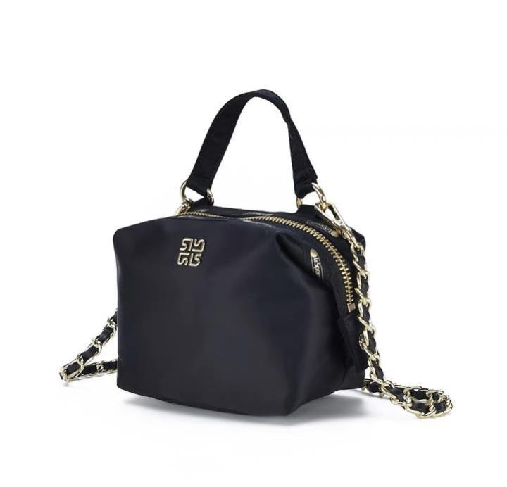 มาใหม่ล่าสุด-luxbao-กระเป๋าผู้หญิงระดับไฮเอนด์กระเป๋าถือคนส่งเอกสารแฟชั่นขนาดเล็กแบบสบายๆโซ่สีดำทอง196
