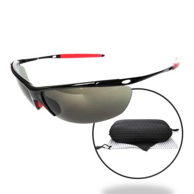 CheappyShop  แว่นสำหรับกีฬากลางแจ้ง แว่นจักรยานชาย แว่นใส่วิ่ง แว่นตาขี่จักรยาน แบบสปอร์ต ป้องกัน UV400 ขาสปริงค์ใสสบายแข็งแรงกรอบทำจากโลหะ