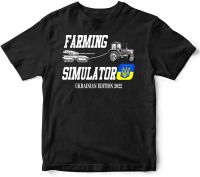 JHPKJFunny Farmer Tshirt Cool Farming Simulator Ukrainian Edition 2022 Gift Tee Mens 100% Cotton Casual Tshirts Loose Top Size 4XL 5XL 6XL