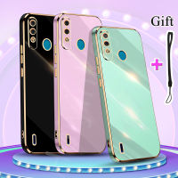 Traight Edge Electroplated เคสโทรศัพท์ ITEL A56 Pro A56 Case Soft TPU Silicone