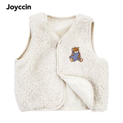 （Good baby store） Joyccin Kids Velvet Vest Fleece Fluffy Weskit Sleeveless Soft Jacket Lingtweight Quick Heat Keep Warm Children  39;s Waistcoat