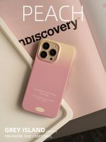iphone case เคสฟิล์มไล่ระดับสีแอปเปิ้ล 14 พีชเหมาะสำหรับเคสโทรศัพท์มือถือ Apple 12 iPhone 13 Pro Max 11 คู่เปลือกแข็ง