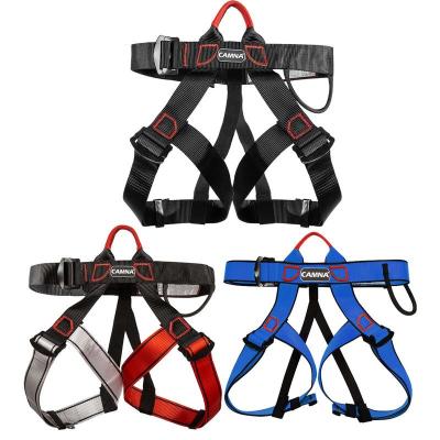 【CW】Camping เข็มขัดนิรภัย Outdoor Rock Climbing Outdoor Expand Training Half BodyHarness Supplies Survival Equipment
