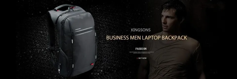 Kingsons KS3140W Smart Series17.3 Laptop Backpack - Black