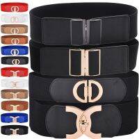 Women Wide Stretchy Belt Fashion Vintage Elastic Female Waist Cinch Girls Cummerbund