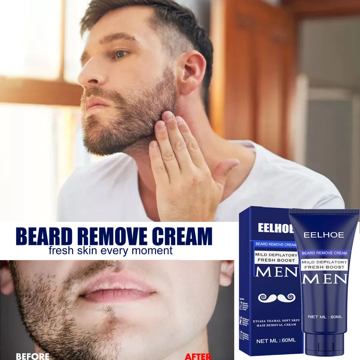 Men Hair Cream Whole Body Hair Removal Wax Non-Irritating Gentle Quick Cleansing | Eelhoe Men's Hair Removal Cream Body Chest Hair Beard Gentle Non-irritating Hair Removal Cream Hand Armpit Hair Removal And Men Hair Cream Whole Body Hair Removal Wax Non-Irritating Gentle Quick Cleansing | Eelhoe Men's Hair Removal Cream Body Chest Hair Beard Gentle Non-irritating Hair Removal Cream Hand Armpit Hair Removal And