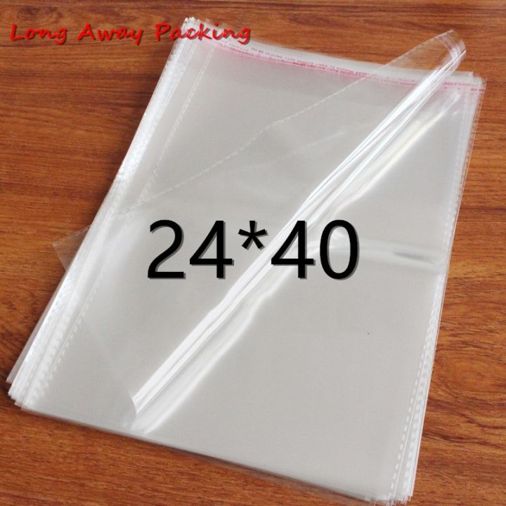[YA HUI] 24x40 24x36 4 cm Clear Resealable Cellophane/BOPP/Poly Bags ...