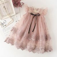 Kids Costume Dresses For Girls Lace Lantern Sleeve Children Wedding Tutu Dress Ball Grown Party Princess Vestido Frocks  by Hs2023