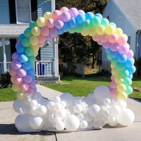 ☂ 60-180cm Round Circle Balloon stand balloon holder Balloon Ring Holder Balloon Wreath Hoop Balloon Garland Arch Column stick for Birthday Wedding Birthday Party Decor