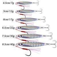 Aorace 12pcs ช้อนโลหะ Jigs ปลาคาร์พตกปลา Lure 7g 12g 17g 22g 30g 40g Crankbait JIG ช้อน Wobbler เหยื่อตกปลาทะเลเหยื่อ Pesca-Cailine