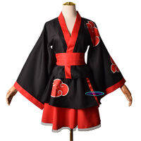 7 Styles Lolita Dress Women Cosplay Costume Akatsuki Kimono Maid Dress Uchiha Sasuke Uzumaki Hinata Hatake Kakashi Clothes Suit