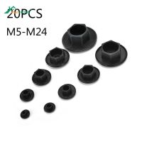 20PCS Black Hex Socket Allen Bolt Screw Nut Hexagon Head Cover Cap Protector Fasteners Screws Covers Caps M5-12 Wholesale