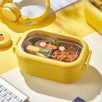 ◘◈ duck stainless steel insulated lunchbox 2 heating portioned lunch box portable wholesale undertakes to work