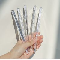 【CC】❀☋  15/20cm Transparent Ruler Straight Measuring Drafting Tools Stationery Office School Supplies