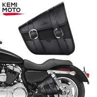 Motorcycle Saddlebag Swingarm Bags Side Tool Bags for Sportster Street 750 Iron 883 Waterproof Synthetic Leather Storage Bags