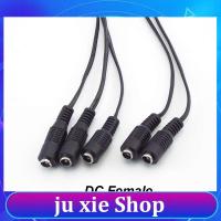 JuXie store 5pcs DC Power Female Cable 12V Plug DC Adapter Cable Plug Connector for CCTV Camera LED Strip Plug 5.5*2.1mm