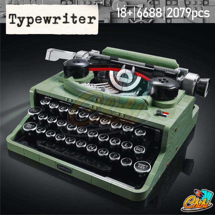 ตัวต่อ-เครื่องพิมพ์ดีด-typewriter-no-6688-จำนวน-2-079-ชิ้น