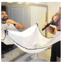 Shaving apron men 39;s haircut beard shaving apron storage waterproof flower cloth men 39;s beard shape apron beard storage rack