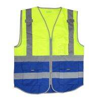 【CW】 Visibility Zippered Front Safety with Reflective Strips Security