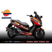 ( Promotion+++) คุ้มที่สุด สติ๊กเกอร์แต่งลายรถ Honda NEW FORZA 300 ปี 2020 ลาย REPSOL ราคาดี สติ ก เกอร์ ติด รถ สติ๊กเกอร์ ออฟ โร ด สติ ก เกอร์ ข้าง รถ กระบะ สติ ก เกอร์ ข้าง รถ สวย ๆ