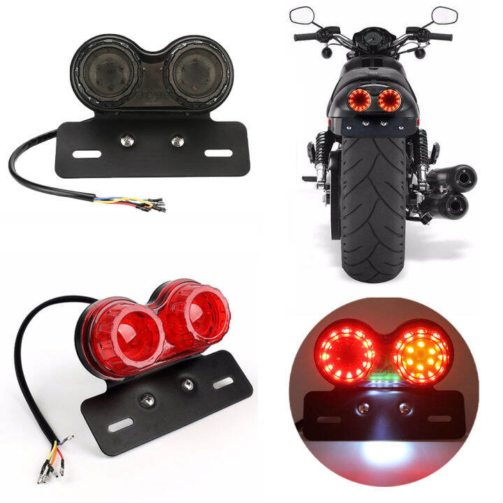 new-motorcycle-led-light-twin-dual-turn-signal-ke-license-plate-integrated-light-taillight-modified-lamp-night