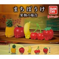 BANDAI ญี่ปุ่น Gashapon รูปอะนิเมะน่ารักนั่งกับเข่าพับผลไม้สับปะรดแอปเปิ้ลกล้วยเชอร์รี่หุ่น Kawaii แคปซูลของเล่น