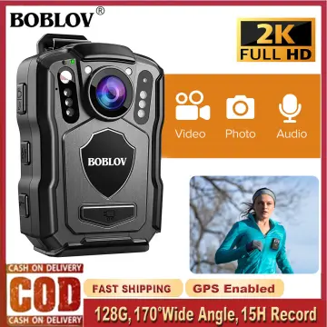  BOBLOV M5 2K Police Body Worn Camera, GPS Enabled