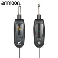 [ammoon]เครื่องส่งและเครื่องรับสัญญาณ UHF ไร้สาย6.35มม. มาตรฐานปลั๊กเสียงระบบไร้สายเปียโนเบสสำหรับกีตาร์ไฟฟ้า