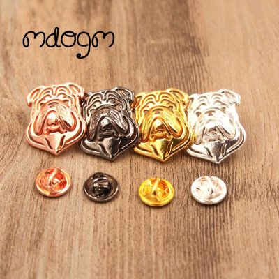 Metal Bulldog Brooches