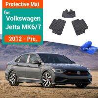 แผ่นปลอกหมอนอิงสติกเกอร์ตกแต่ง3ชิ้น/เซ็ต MK6 MK7 2012-2023 Jetta Volkswagen สำหรับพรมป้องกันการเตะที่นั่งด้านหลังรถ